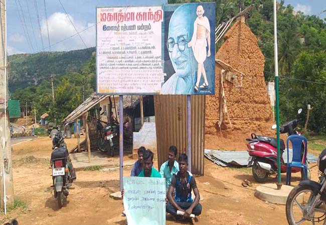 Smuggling rice and booze not take action in govt and police youngsters fasting strike