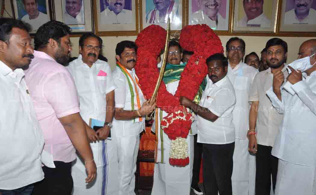 RS Bharathi met KS Azhagiri