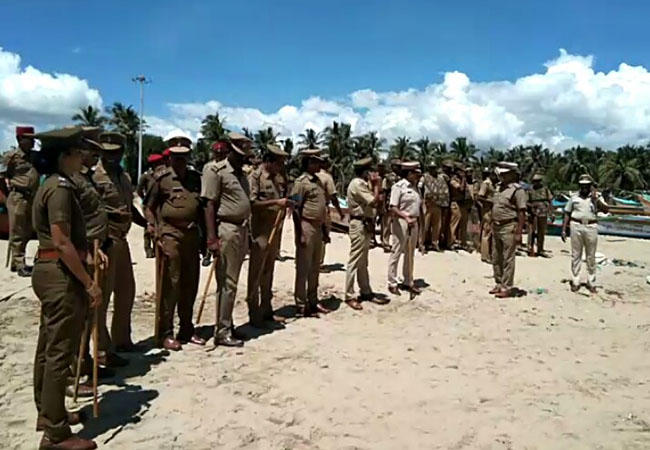 PUDUCHERRY TWO VILLAGES FISHERMAN'S STRIKE 144 ORDER ISSUE GOVT