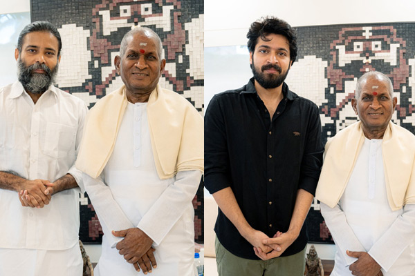 lubber pandhu team meets ilaiyaraaja