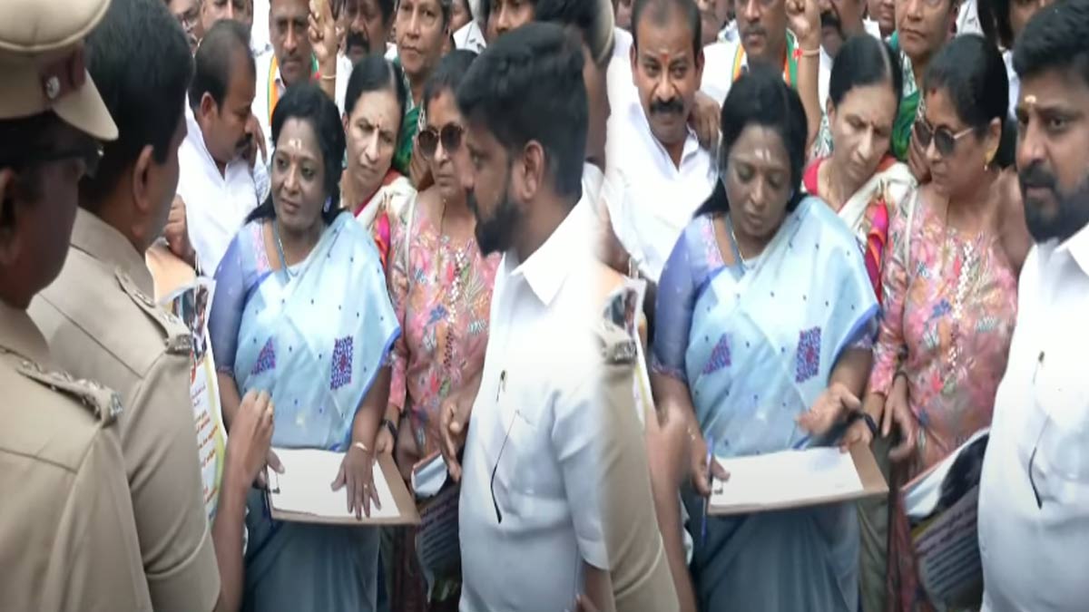 'Signature movement in support of three-language policy' - Police, BJP clash