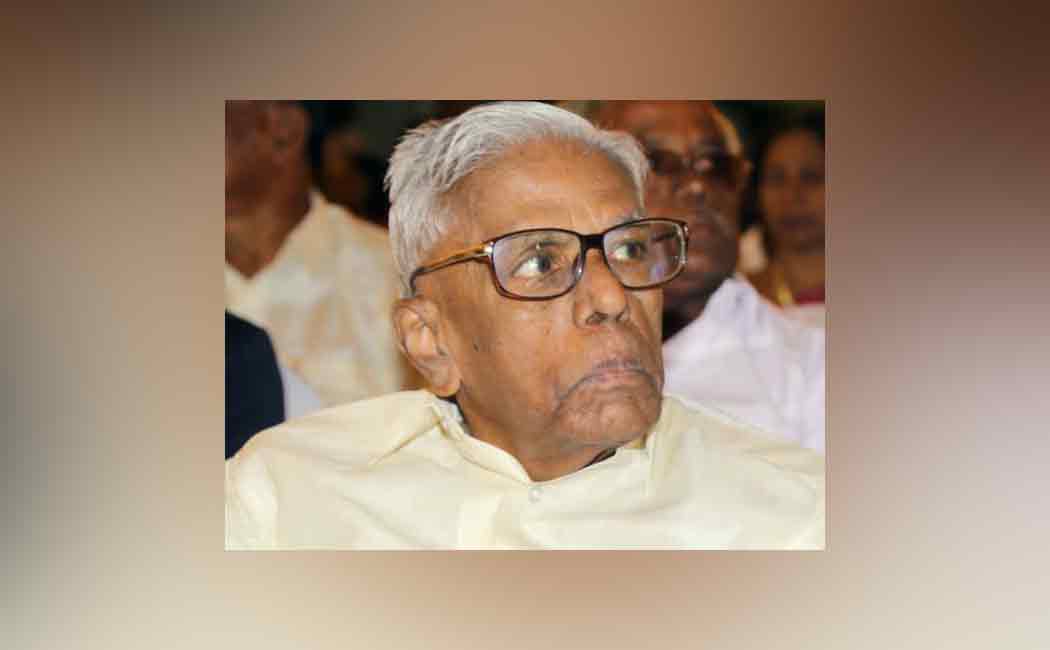 RM Veerappan hospitalized