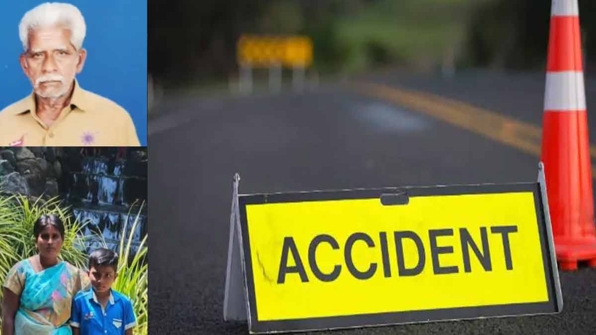 Accident while crossing the road- Three lose their live