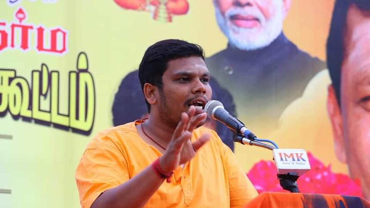 Arjun Sampath arrested in 'protest demanding the release of his son'