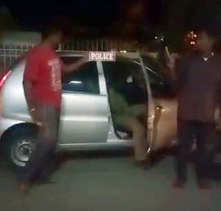 Temple profanity - then humiliated sub-inspector in public place!