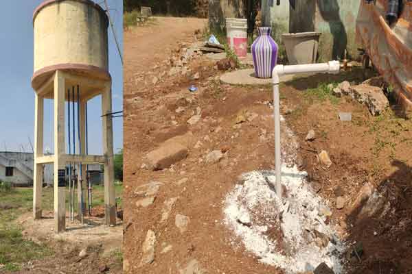 pudukkottai vengaivayal issue new water tank construction work started