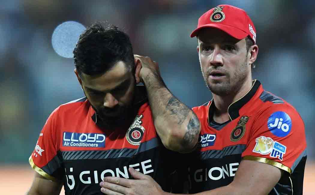 kholi devilliers ask sorry to rcb fans