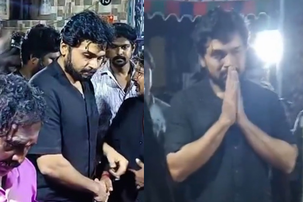 karthi tribute to stunt trainer passed away in sardar 2 shooting