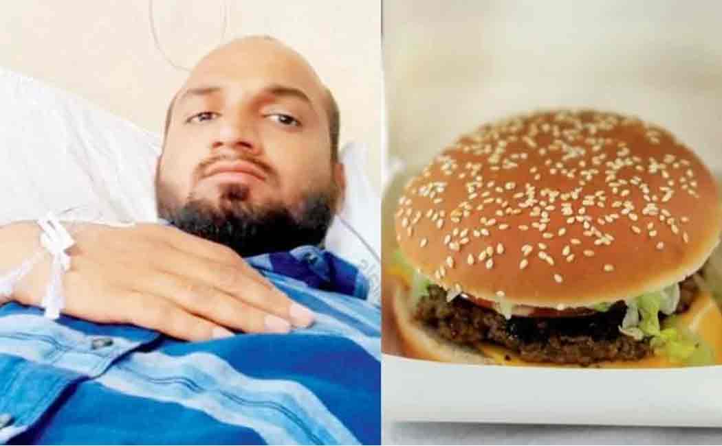 Glass pieces in burger injures man in Pune