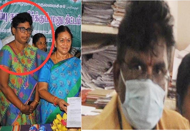 namakkal district two govt officers suspented