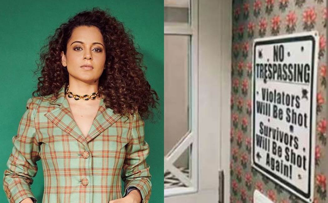 Kangana Ranaut warns people for trespassers in Mumbai home