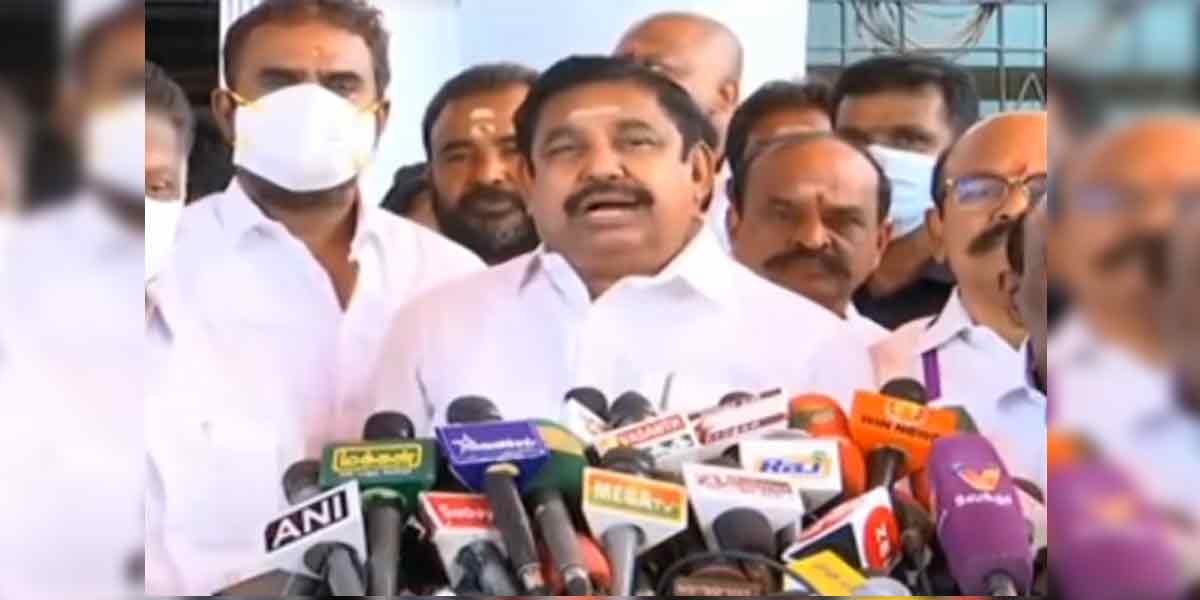 Edappadi Palanisamy Question!