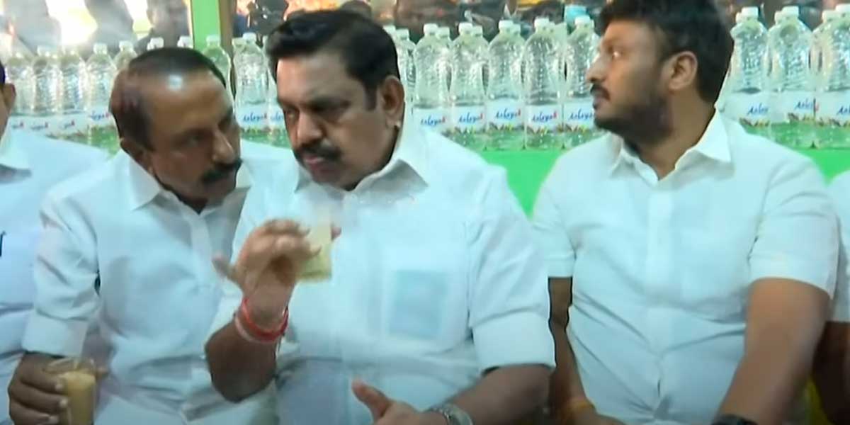 'Somehow the problem was solved'-Edappadi Palaniswami at the tea shop