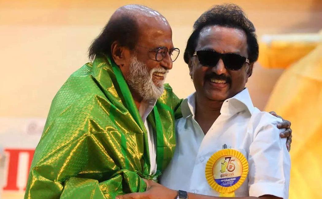 am mk stalin wishes actor rajinikanth