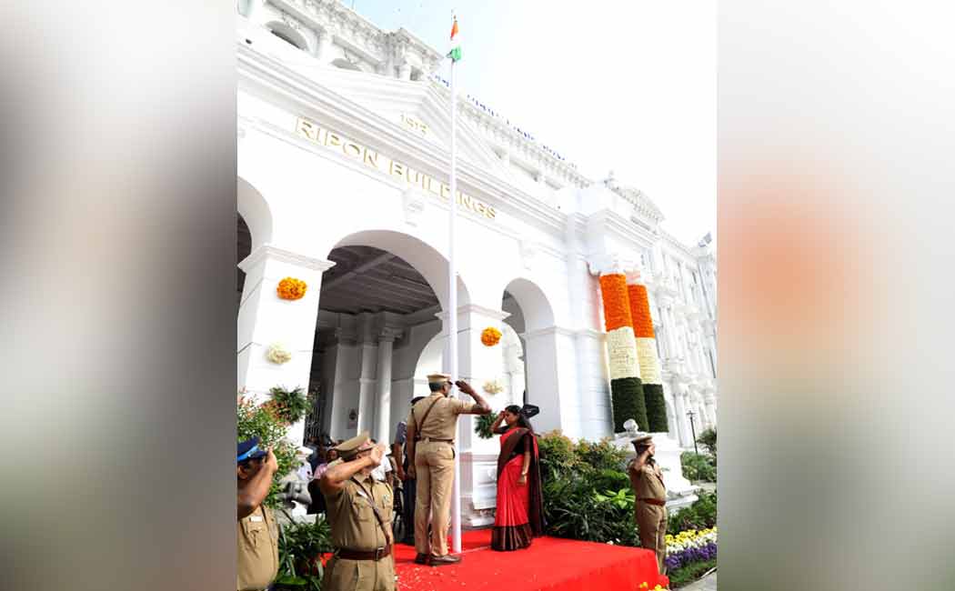 74th republic day celebration in chennai corporation