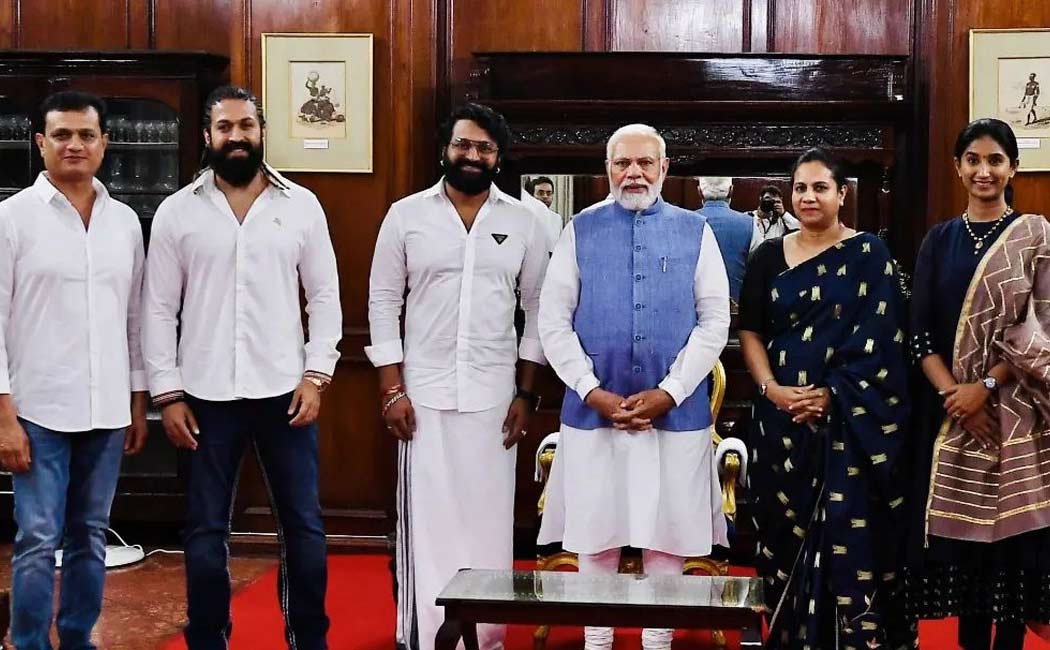 Yash, Rishabh Shetty met PM Modi