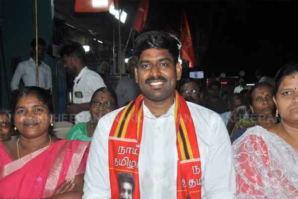 Naam Tamilar Party candidate is actively campaigning in South Chennai