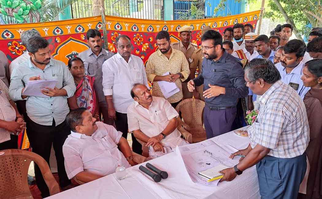Minister K. Ramachandran reviewed the tourism development works