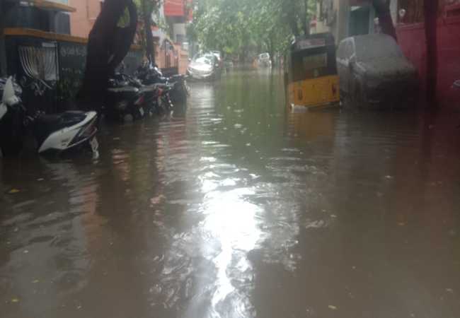 chennai heavy rains greater chennai corporation announced lane line numbers