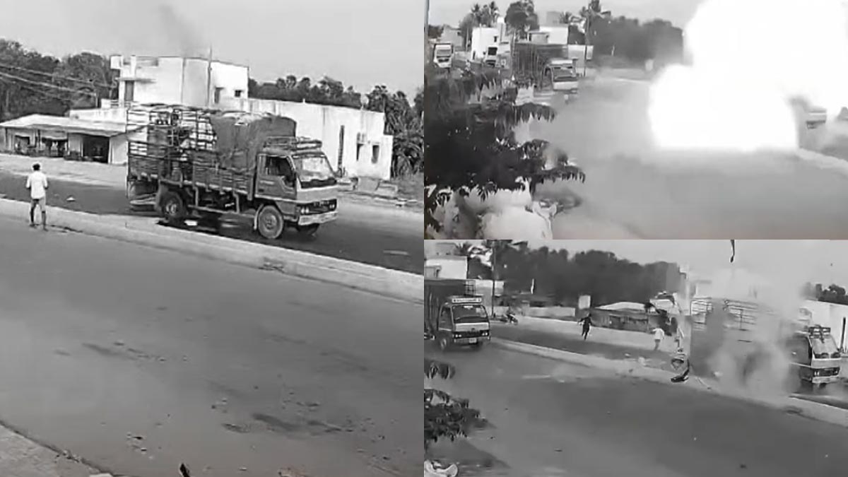 A suddenly burst cylinder; A young man who survived the massacre