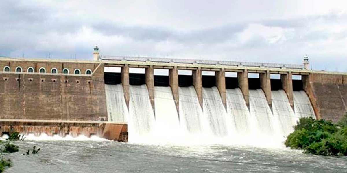 Bhavanisagar dam has reduced water flow