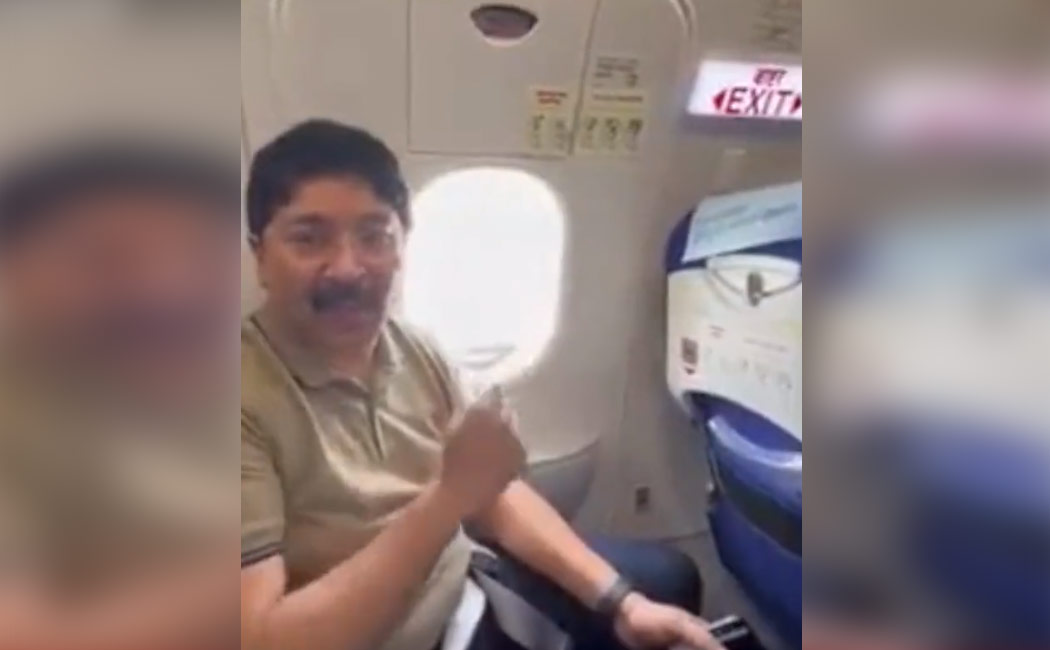 dayanidhimaran mp release video about emergency door plane going viral