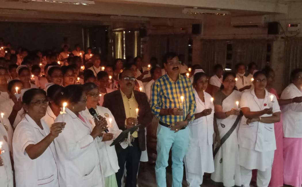 World Nurses Day celebration at annal gandhi memorial government hospital trichy