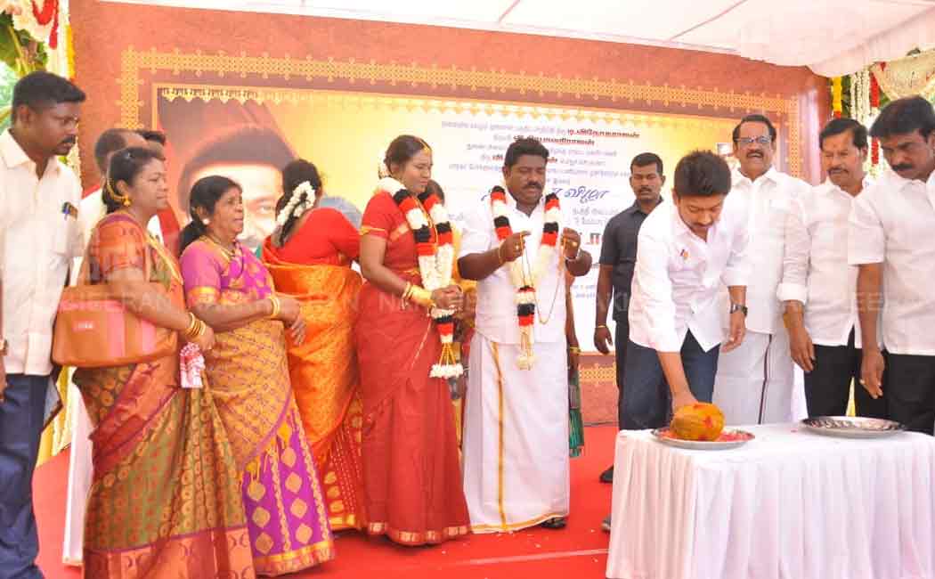 kolathur youthwing marriage minister udhayanithi stalin participated