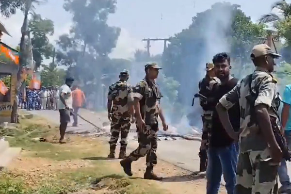 Tension due to BJP's struggle in west bengal