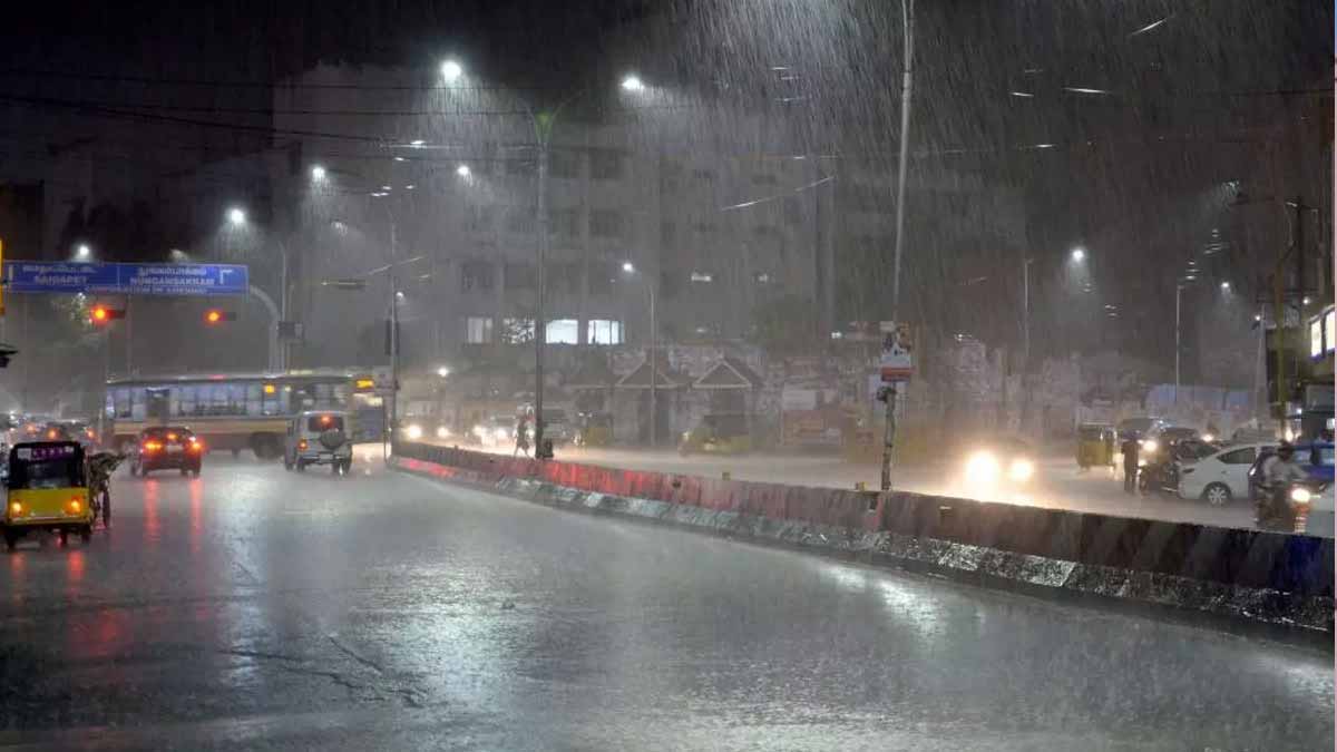 An earlier developing low pressure area; Rain in 14 districts