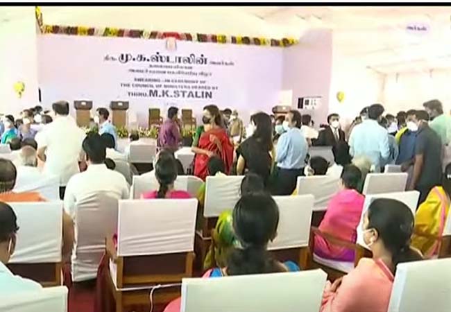 dmk chief mkstalin chief minister swearing oath ceremoney
