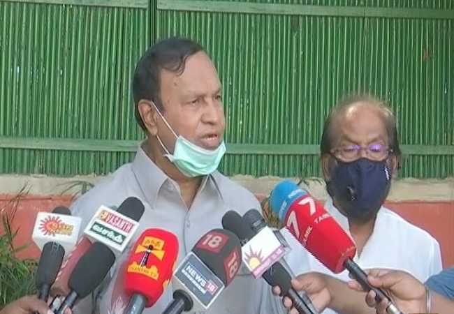 dmk drbalu mp press meet at delhi
