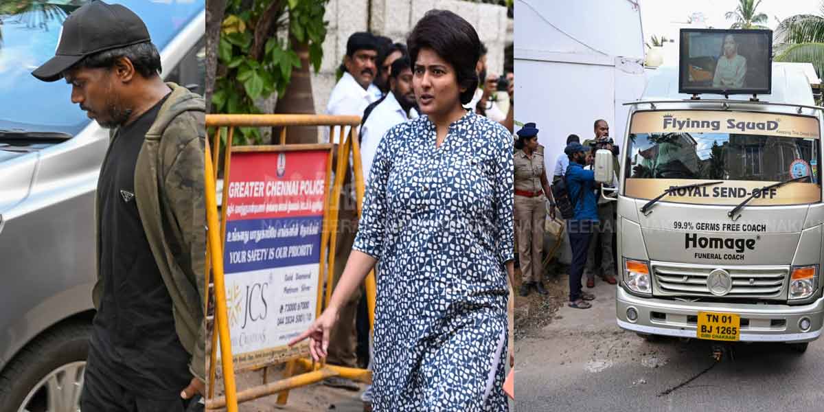 Celebrities Pay Tribute to Bhavadharini's Body (Photos)