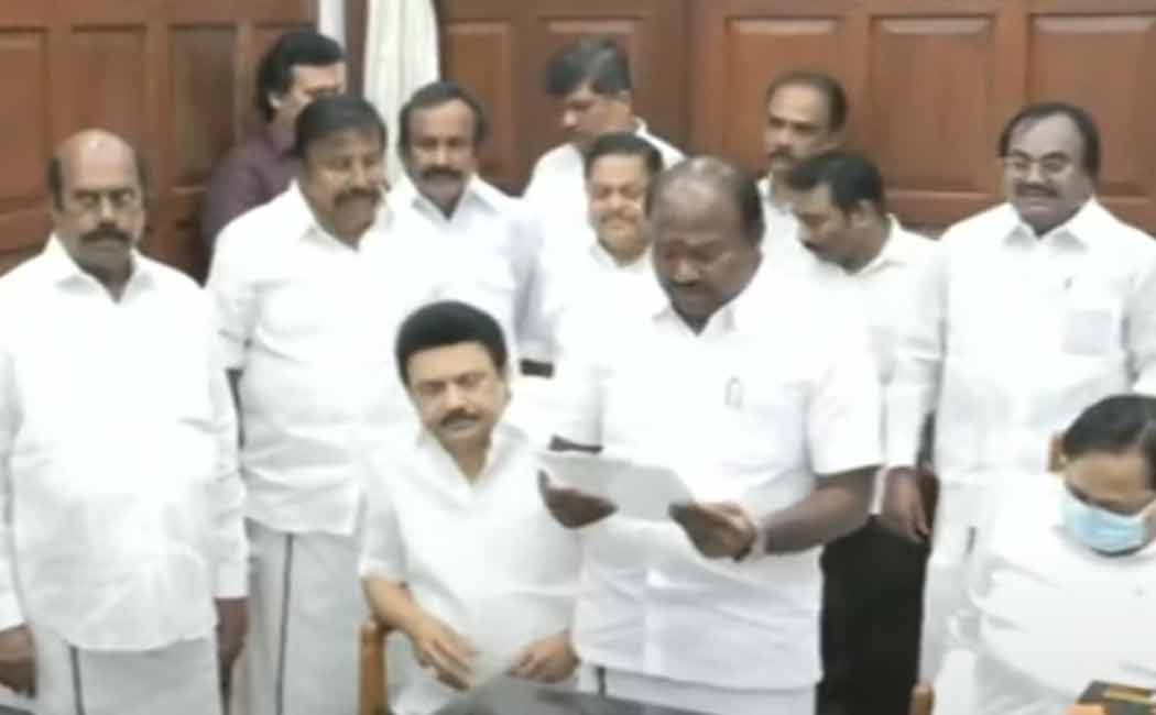 Chandrakumar takes oath as Erode East constituency MLA