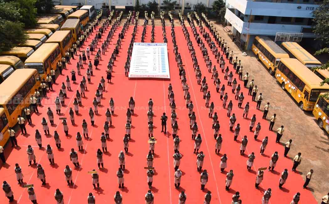 kolathur school students made election awarenes