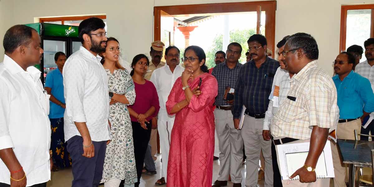 Inspection by the Commissioner of Tourism at Pichavaram
