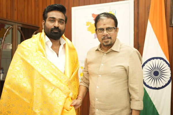 vijay sethupathi meets pudhucherry governor