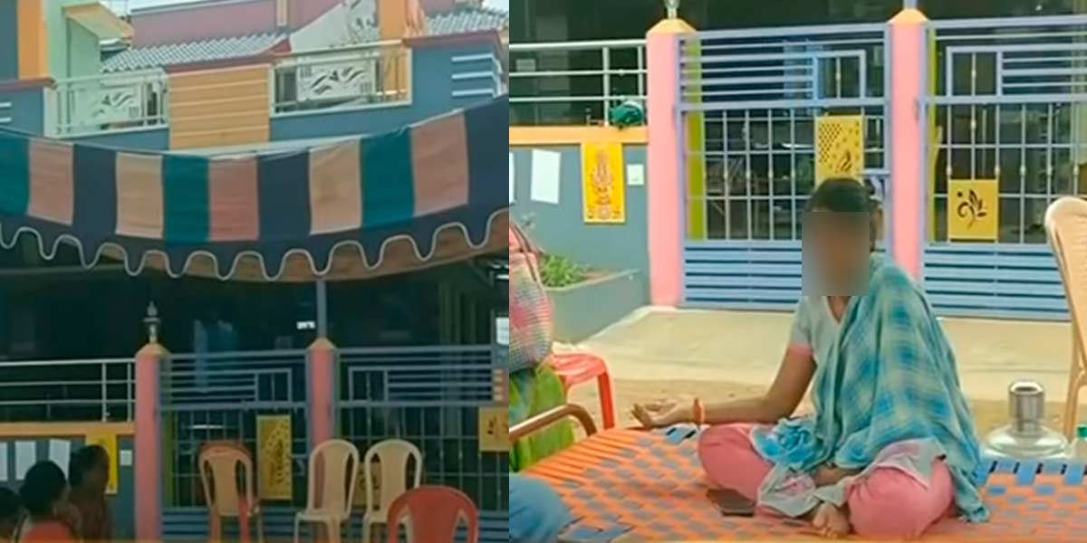 A cheating husband; 86 days pregnant woman's protest at Samiana Panthal