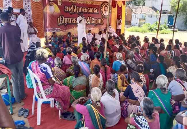 dmk party makkal sabha meeting salem district peoples
