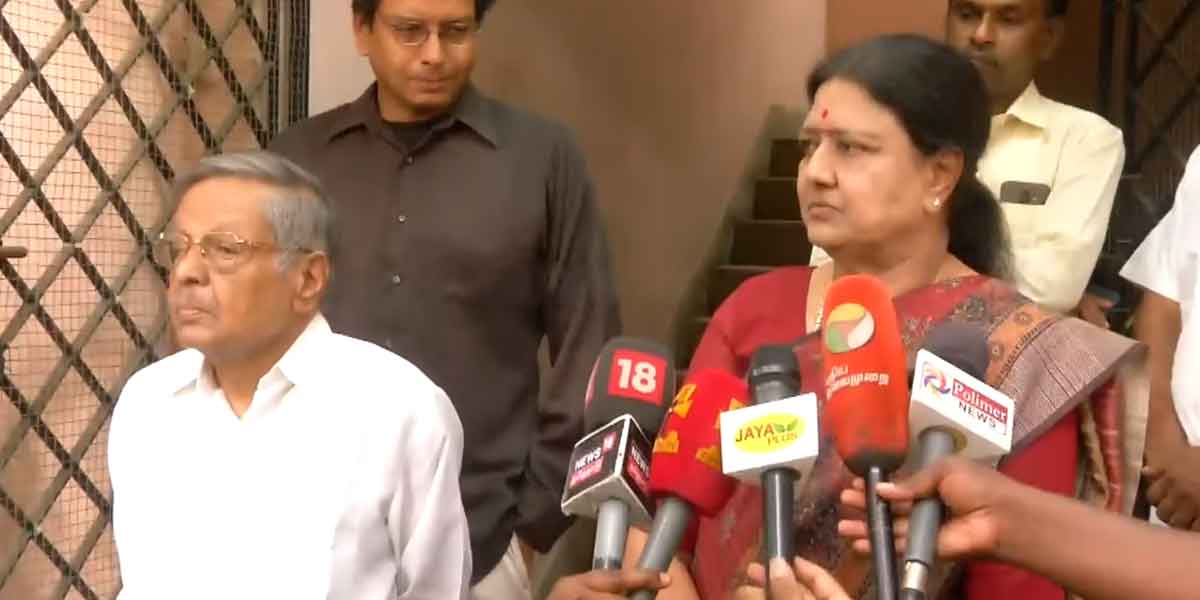 "All the people in the ADMK are the ones I want" - Sasikala interview!