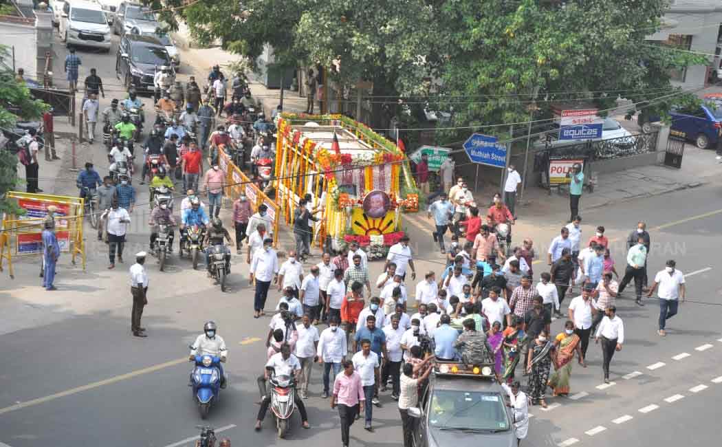 The body of the late Shanmuganathan was cremated