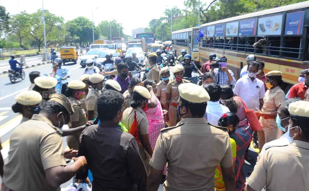 Tamil Nadu Government Employees Union struggled to continue for 5th day ... (Pictures)