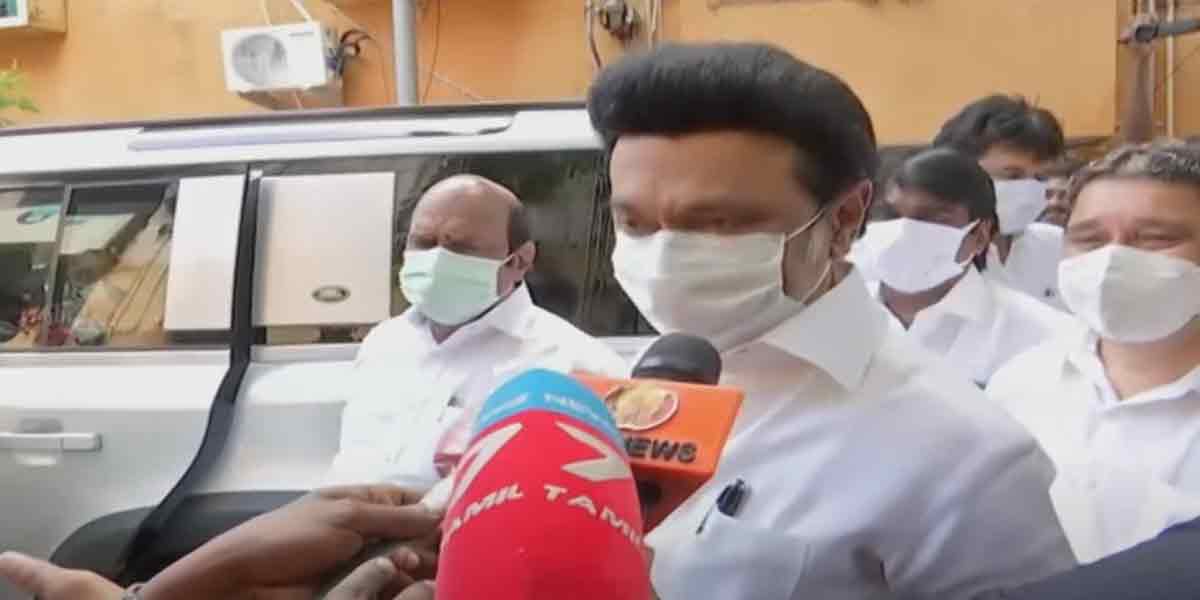 "I'm working with people who don't put vote," MK Stalin said in an interview