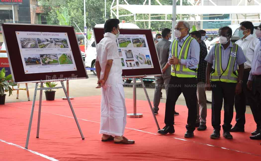 Chief Minister MK Stalin inspects Kathipara Square