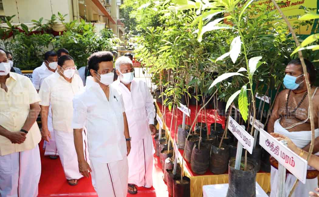 Chief Minister MK Stalin launches sapling planting program