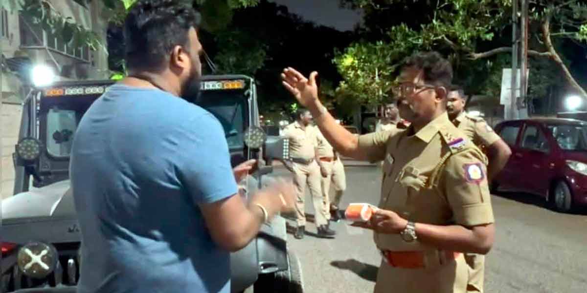 "I don't drink.. Your machine is showing fault..." -Viral Police - Youth Argument!
