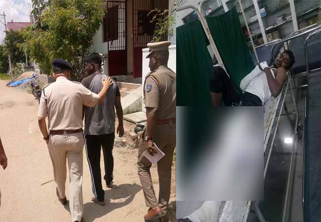 puducherry police arrested the rowdy