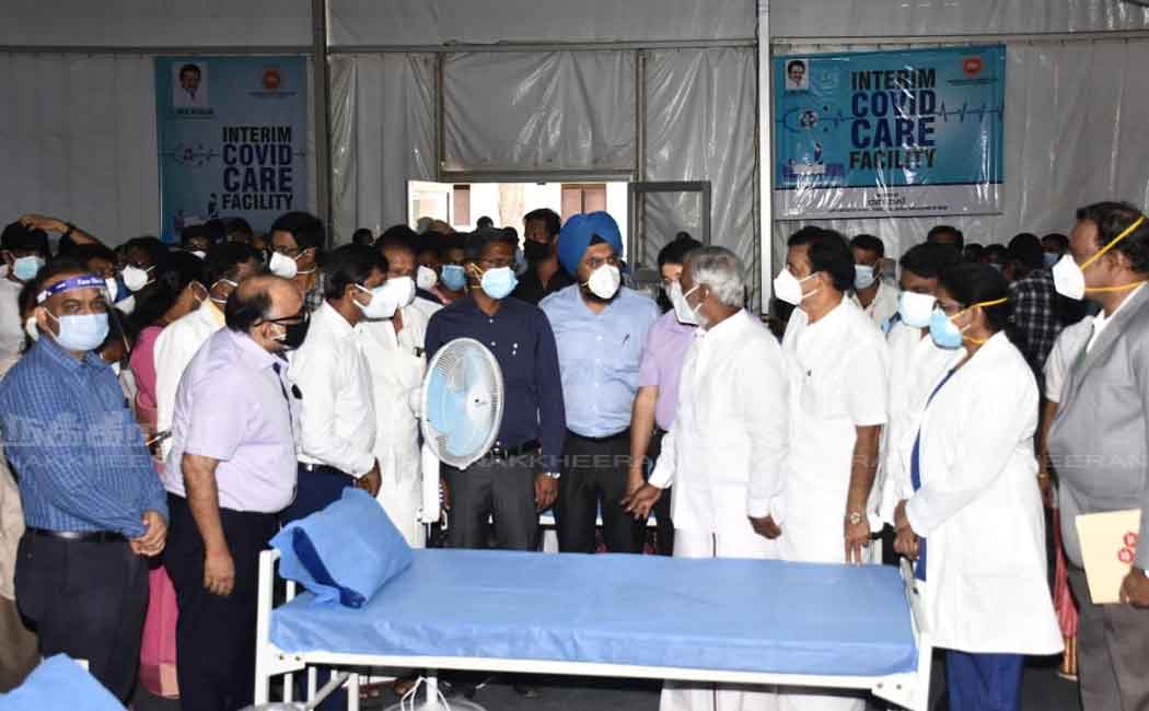 New Extra Corona Treatment Center Opening .... Visited Party Executives! (Pictures)
