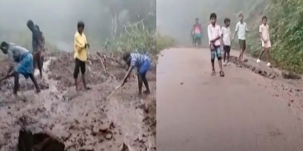 Very, very heavy rain; 23 centimeters of rain overnight; Kothagiri under the sway