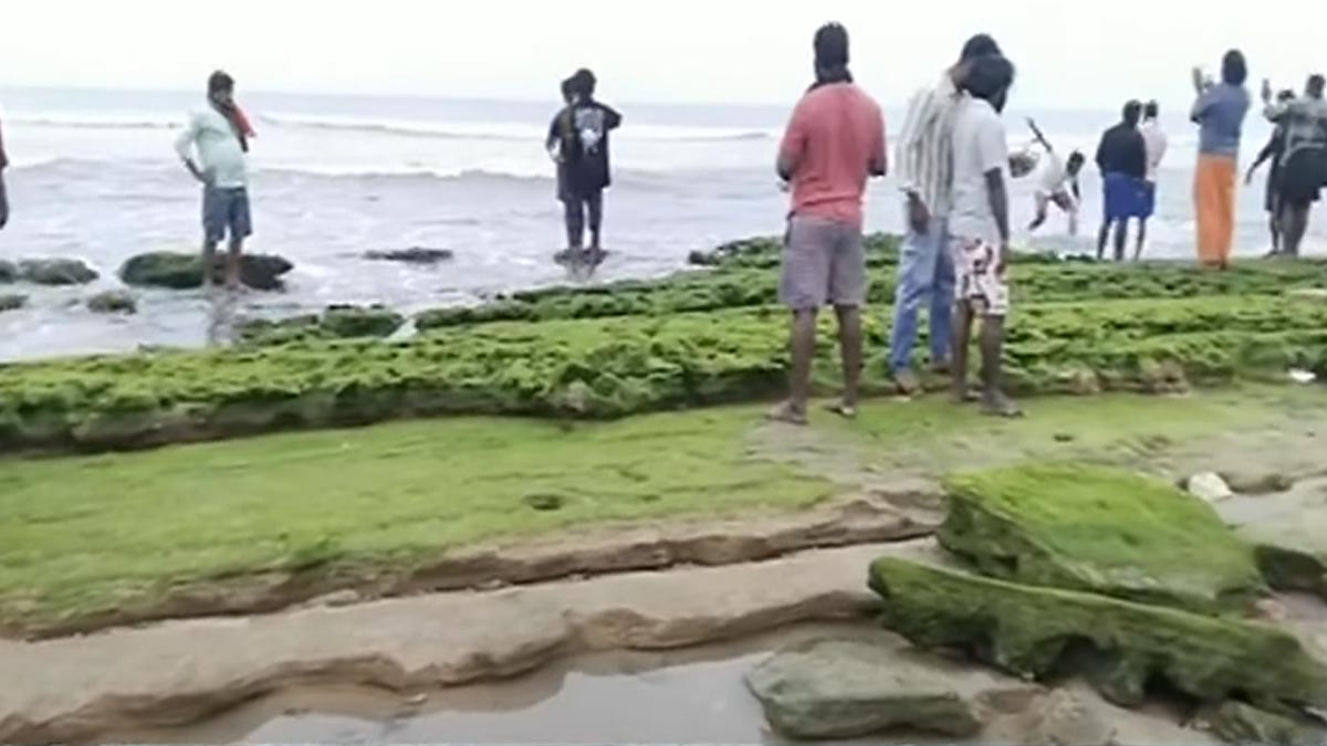The Tiruchendur Sea suddenly absorbed; Unaware tourists